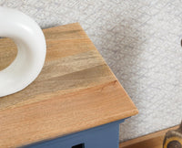 Alexandria Wooden Bedside Table One Drawer Furniselan Milky-White