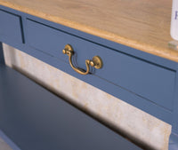 Alexandria Wooden Console Table Three Drawer - Console Table - Furniselan China-Blue