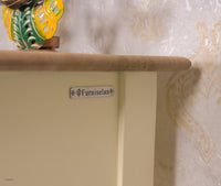 Alexandria Wooden Console Table Three Drawer - Console Table - Furniselan Milky-White