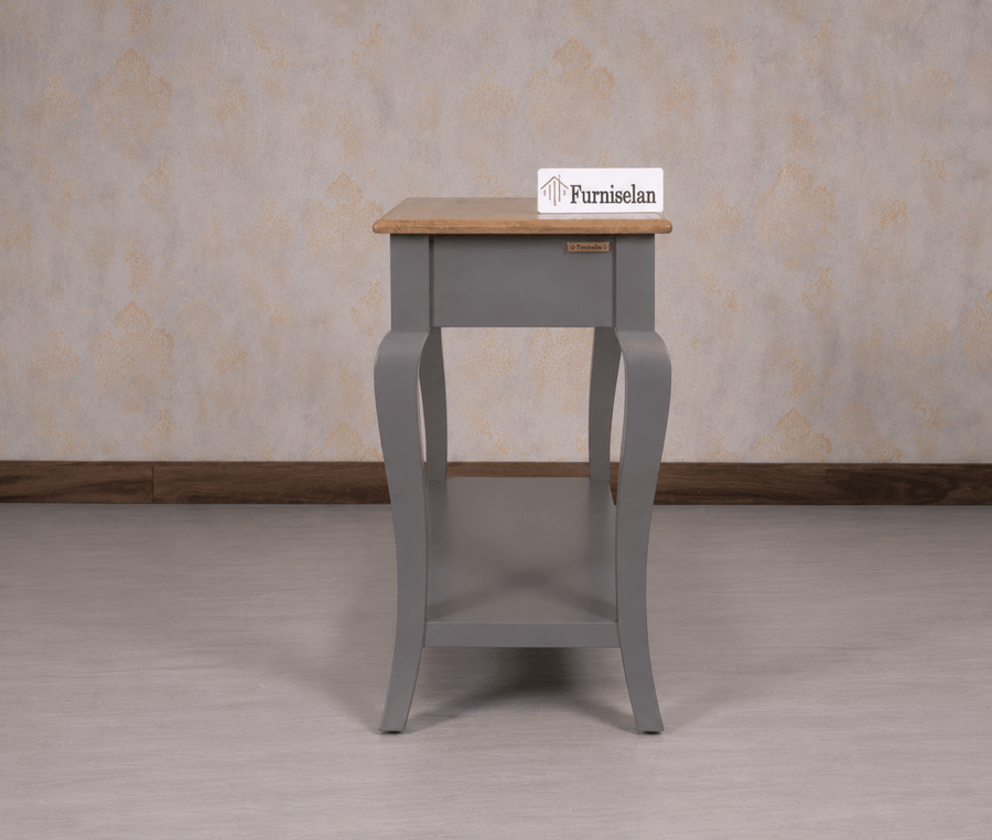 Alexandria Wooden Console Table Three Drawer - Console Table - Furniselan Slate-Grey