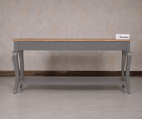 Alexandria Wooden Console Table Three Drawer - Console Table - Furniselan Slate-Grey