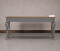 Alexandria Wooden Console Table Three Drawer - Console Table - Furniselan Slate-Grey