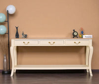 Alexandria Wooden Console Table Three Drawer - Console Table - Furniselan