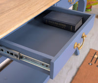 Alexandria Wooden Console Table Three Drawer - Console Table - Furniselan China-Blue