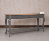 Alexandria Wooden Console Table Three Drawer - Console Table - Furniselan Slate-Grey