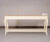 Alexandria Wooden Console Table Three Drawer - Console Table - Furniselan - Frosty White