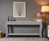 Alexandria Wooden Console Table Three Drawer - Console Table - Furniselan