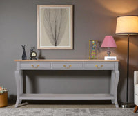 Alexandria Wooden Console Table Three Drawer - Console Table - Furniselan