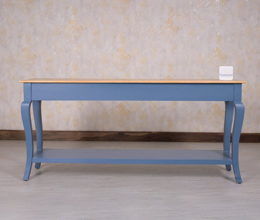 Alexandria Wooden Console Table Three Drawer - Console Table - Furniselan China-Blue