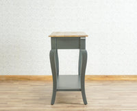 Alexandria Wooden Console Table Two Drawer Furniselan Slate-Grey