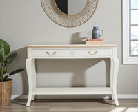 Alexandria Wooden Console Table Two Drawer - Console Table - Furniselan