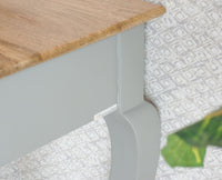Alexandria Wooden Console Table Two Drawer Furniselan Cool-Grey