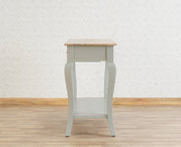 Alexandria Wooden Console Table Two Drawer Furniselan Cool-Grey