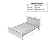 Alexandria Wooden Single Size Bed Kids Bed, Hostel Bed, Guest Bed for Home, PG & Small Rooms Furniselan Frosty White