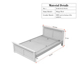 Alexandria Wooden Single Size Bed Kids Bed, Hostel Bed, Guest Bed for Home, PG & Small Rooms Furniselan Cool Grey