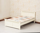 Alexandria Wooden Single Size Bed Kids Bed, Hostel Bed, Guest Bed for Home, PG & Small Rooms Furniselan Frosty White