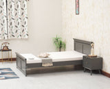 Alexandria Wooden Single Size Bed Kids Bed, Hostel Bed, Guest Bed for Home, PG & Small Rooms Furniselan Slate Grey