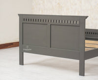 Alexandria Wooden Single Size Bed Kids Bed, Hostel Bed, Guest Bed for Home, PG & Small Rooms Furniselan Slate Grey
