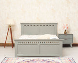 Alexandria Wooden Single Size Bed Kids Bed, Hostel Bed, Guest Bed for Home, PG & Small Rooms Furniselan Cool Grey