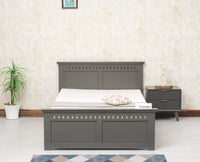 Alexandria Wooden Single Size Bed Kids Bed, Hostel Bed, Guest Bed for Home, PG & Small Rooms Furniselan Slate Grey