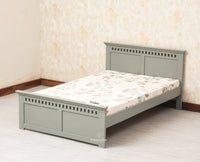 Alexandria Wooden Single Size Bed Kids Bed, Hostel Bed, Guest Bed for Home, PG & Small Rooms Furniselan Cool Grey