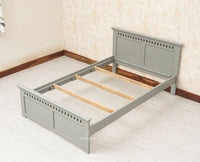 Alexandria Wooden Single Size Bed Kids Bed, Hostel Bed, Guest Bed for Home, PG & Small Rooms Furniselan Cool Grey