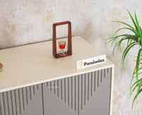 Altamount Two Door Multipurpose Wooden Sideboard Cabinet Furniselan-Cool-Grey