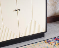 Altamount Two Door Multipurpose Wooden Sideboard Cabinet - Sideboard - Furniselan-Milky-White