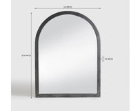 Alu Mirror Distressed Charcoal