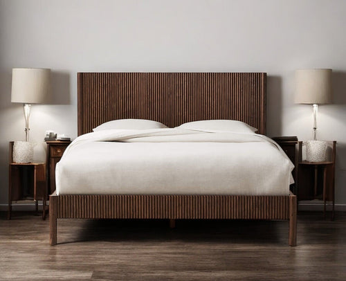 Amsterdam Solid Wood King Size Bed Furniselan