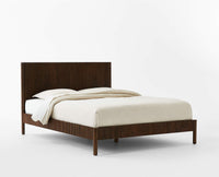 Amsterdam Solid Wood King Size Bed Furniselan- Grey-Finish