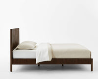 Amsterdam Solid Wood King Size Bed Furniselan- Grey-Finish