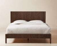 Amsterdam Solid Wood Queen Size Bed Furniselan - Grey-Finish
