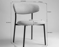 Ananta Embrace Accent Dining Study Chair - Dining Chair - Furniselan - Light-Grey