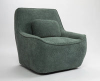 Anders Artisanal Chair – Modern Upholstered Dining Chair for Home & Café Dusty Green