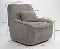 Anders Artisanal Chair – Modern Upholstered Dining Chair for Home & Café Grey