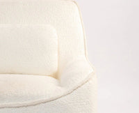 Anders Artisanal Chair – Modern Upholstered Dining Chair for Home & Café White