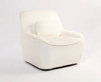 Anders Artisanal Chair – Modern Upholstered Dining Chair for Home & Café White
