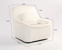 Anders Artisanal Chair – Modern Upholstered Dining Chair for Home & Café White