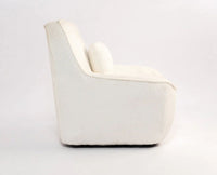 Anders Artisanal Chair – Modern Upholstered Dining Chair for Home & Café White