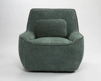 Anders Artisanal Chair – Modern Upholstered Dining Chair for Home & Café Dusty Green