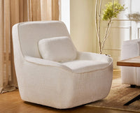 Anders Artisanal Chair – Modern Upholstered Dining Chair for Home & Café White