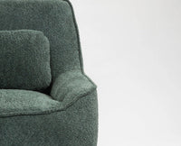 Anders Artisanal Chair – Modern Upholstered Dining Chair for Home & Café Dusty Green