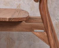 Antilia Solid Wood Dining Chair Set of two Furniselan Natural Finish