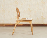 Antilia Solid Wood Dining Chair Set of two - Dining Chair - Furniselan Natural Finish