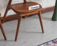 Antilia Solid Wood Dining Chair Set of two - Dining Chair - Furniselan - Maple-Finish