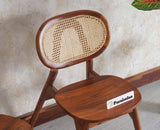 Antilia Solid Wood Dining Chair Set of two - Dining Chair - Furniselan - Maple-Finish