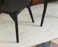 Antilia Solid Wood Dining Chair Set of two - Dining Chair - Furniselan - Black-Finish