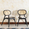 Antilia Solid Wood Dining Chair Set of two - Dining Chair - Furniselan - Black-Finish