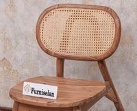 Antilia Solid Wood Four Seater Dining Set with Four Chairs - Dining Set - Furniselan